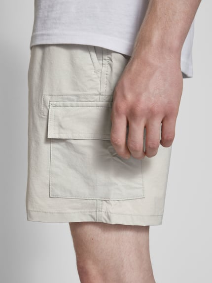ONLY & SONS Relaxed Fit Cargoshorts mit Eingrifftaschen Modell 'CAM' Hellgrau 3