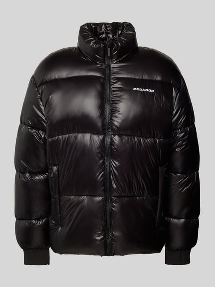 PEGADOR Steppjacke mit Label-Stitching Modell 'SOLIN' Black 2