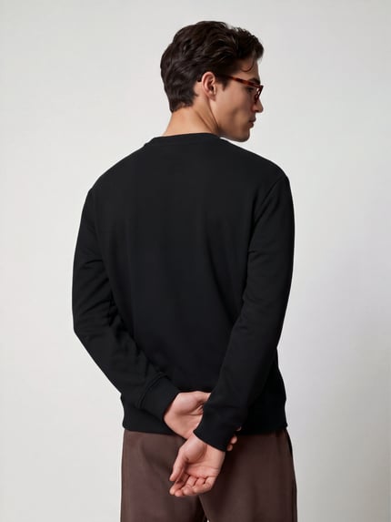 HUGO Blue Sweatshirt mit Logo-Print Nodacrew 10283345 BLACK 5