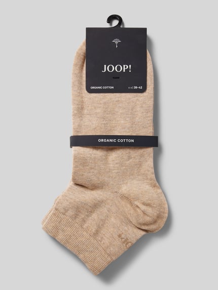 JOOP! COLLECTION Sneakersokken met labeldetail Zand gemêleerd - 3
