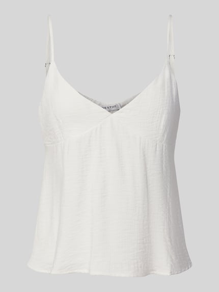 Gestuz Top met bandjes van viscosemix, model 'Camila Singlet' Beige - 2