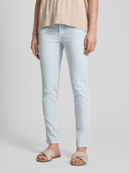 CAMBIO Jeansy o skróconym kroju slim fit model ‘PIPER’ Błękitny 4