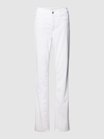 MAC Slim fit jeans met steekzakken Wit - 2