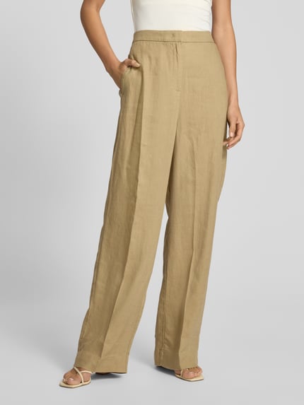 Tommy Hilfiger Tailored Fit Leinenhose aus Leinen-Lyocell-Mix Beige 4