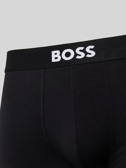 BOSS Trunks mit elastischem Logo-Bund im 3er-Pack Modell 'ONE' Black 2