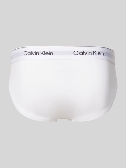 Calvin Klein Underwear Slip mit elastischem Label-Bund im 3er-Pack Black 3