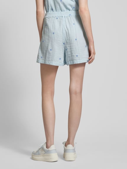 PIECES High Waist Shorts mit elastischem Bund Modell 'MAYA' Hellblau 5