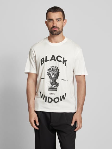HUGO Oversized T-shirt met ronde hals, model 'Dostalgi' Kit - 4