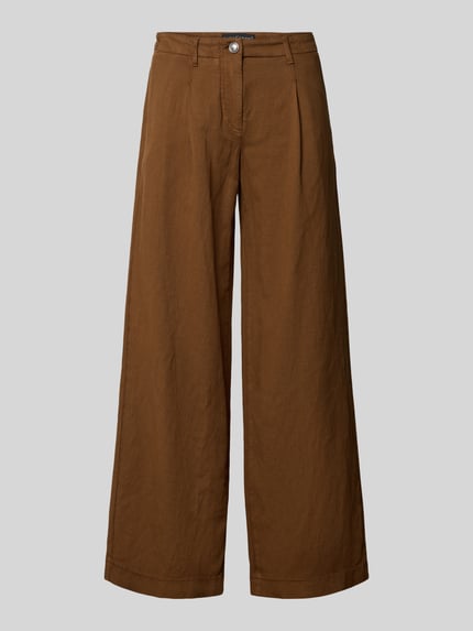 Broek met wijde benen en steekzakken Shop The Look MANNEQUINE
