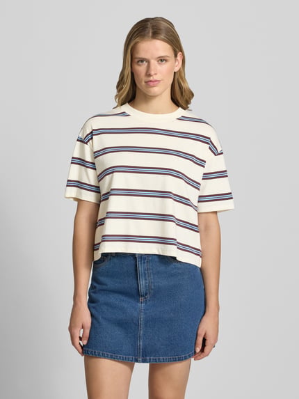 Marc O'Polo DENIM Regular Fit T-Shirt aus reiner Baumwolle Offwhite 4