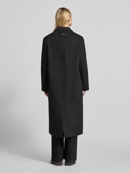 Karo Kauer Oversized Mantel aus Woll-Mix Hellgrau 5