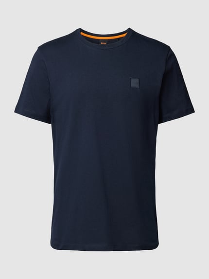 BOSS Orange T-shirt z nadrukiem z logo model ‘Tales’ Granatowy 2