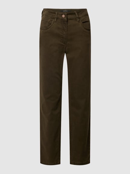 Zerres Jeans im 5-Pocket-Design Modell 'CORA' Oliv 2