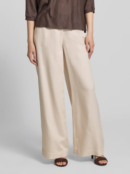 COMMA stoffen broek met strookzak aan de achterkant Zand - 4