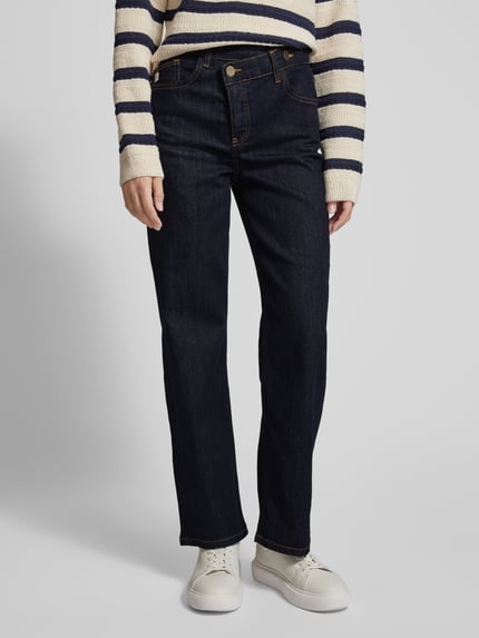 Goldgarn Cross fit jeans in 5-pocketmodel Donkerblauw - 4