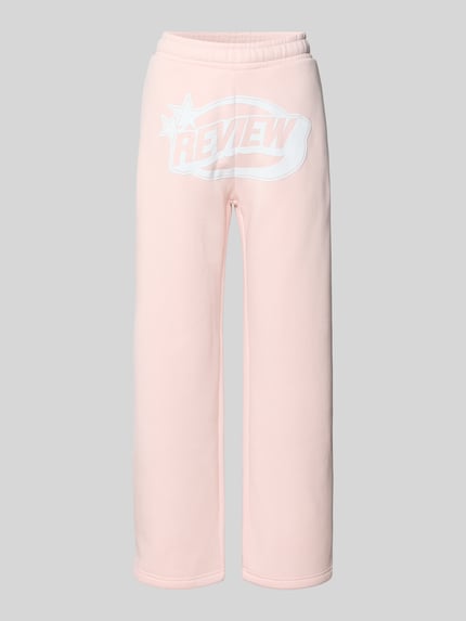 Straight Leg Sweatpants mit Logo und elastischem Bund Shop The Look MANNEQUINE