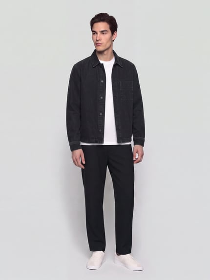 Marc O'Polo DENIM Hemdjacke mit Brusttasche Black 1
