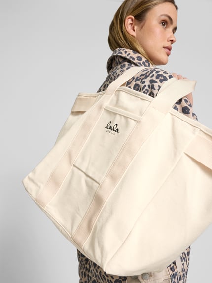 Lala Berlin Tote tas van puur katoen Beige - 1