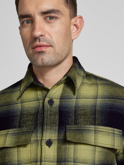 Jake*s Studio Men Hemdjacke mit Umlegekragen Black 3