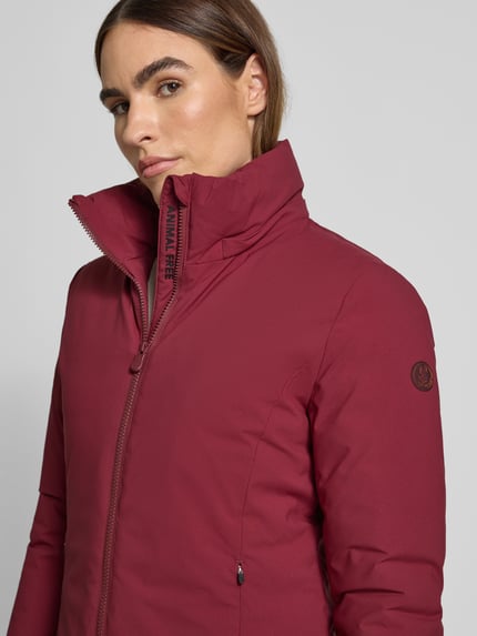 Save The Duck Parka met gevoerde opstaande kraag, model 'Rachel' Bordeaux - 3