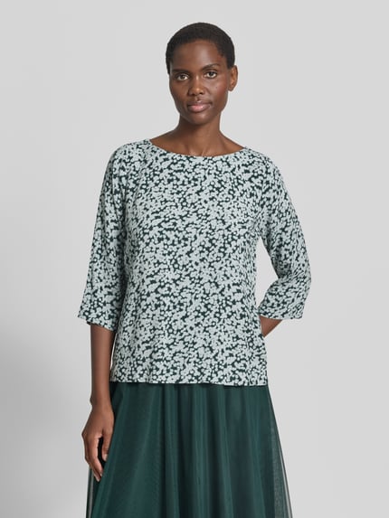 zero Blouseshirt van viscose met 3/4-mouw Mintgroen - 4