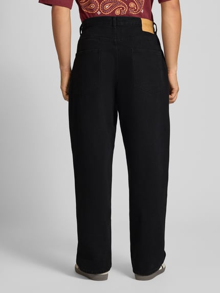 REVIEW Jeansy o kroju super baggy fit z dodatkiem wiskozy Czarny 5