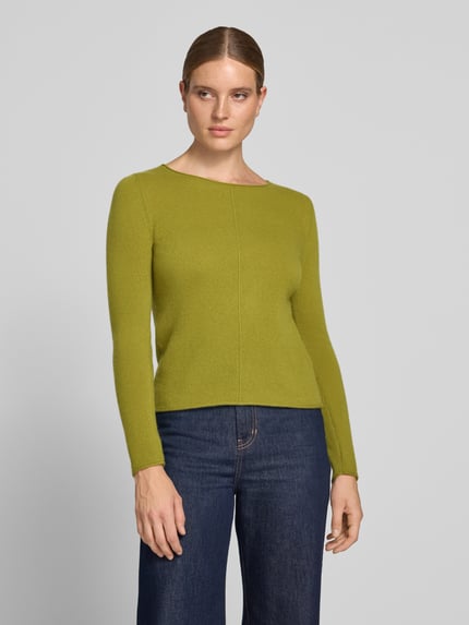 Christian Berg Woman Regular Fit Strickpullover aus reinem Kaschmir Senf 4