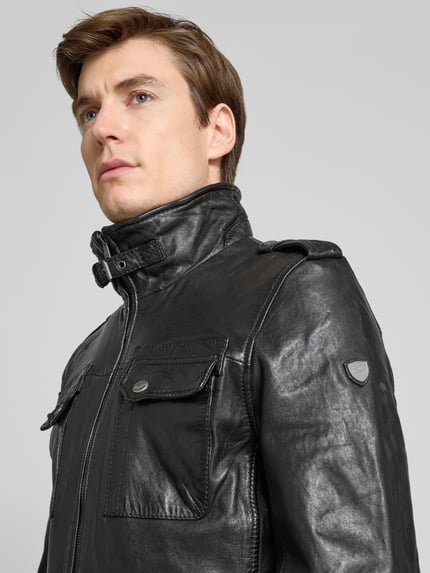MAURITIUS Jacke aus Schafleder Modell 'Daxter' Black 3