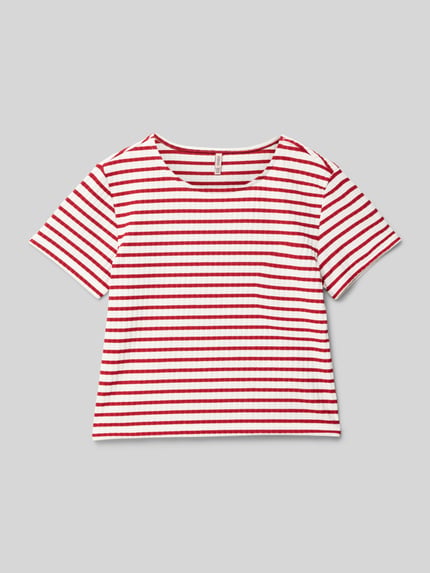 ONLY Regular Fit T-Shirt mit Viskoseanteil Modell 'NELLA' Rot 1