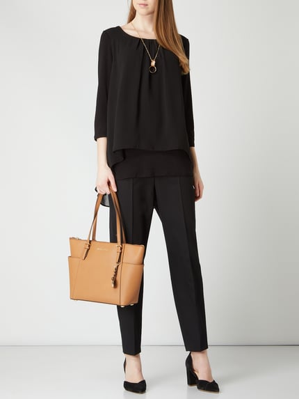 Apricot Blusenshirt im Double-Layer-Look Black 1