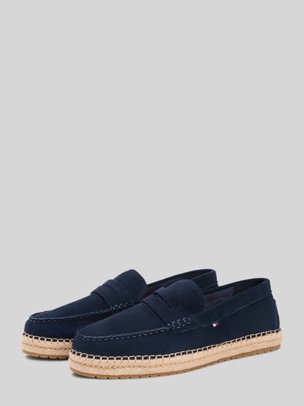 Tommy Hilfiger Loafer aus echtem Veloursleder Dunkelblau 2