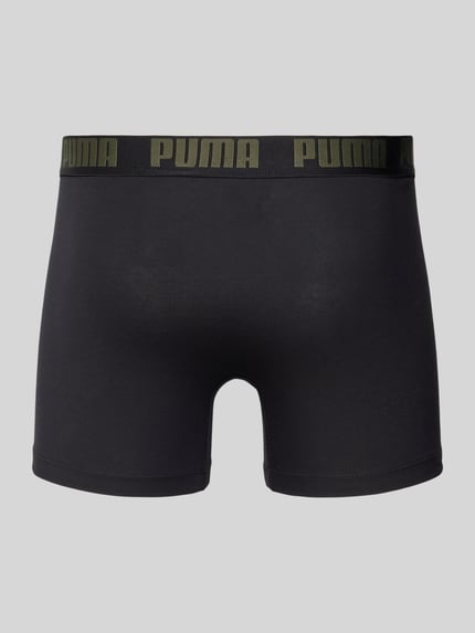 PUMA Trunks mit Label-Detail im 2er-Pack Khaki 3