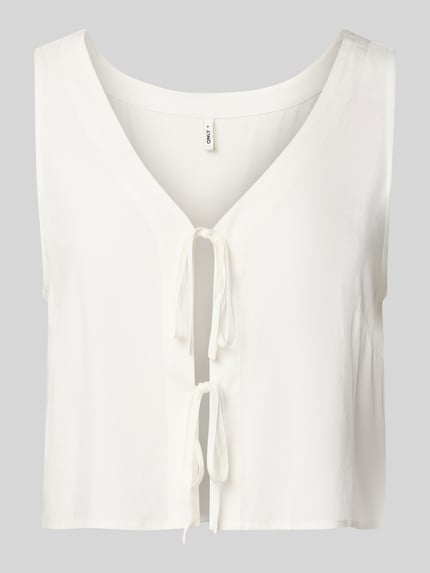 ONLY Relaxed Fit Blusentop aus reiner Viskose Modell 'NOVA LIFE' Offwhite 2