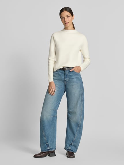 MANGO Strickpullover aus Viskose-Mix Modell 'CHIMNEY' Offwhite 1