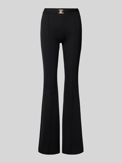Liu Jo White Bootcut pantalon met riem Zwart - 2