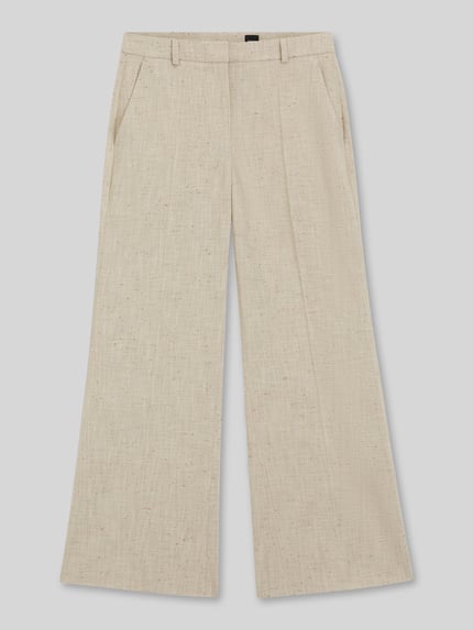 BOSS Korte fit broek met uitlopende pijp model 'TALIA-CROP' Beige - 2