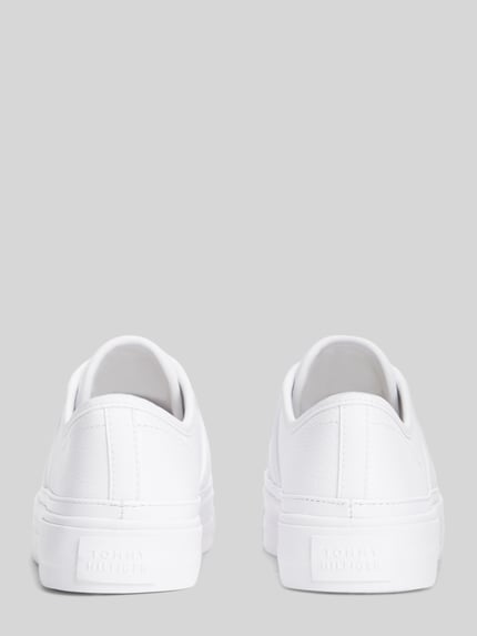 Tommy Hilfiger Sneaker aus echtem Leder Weiss 5