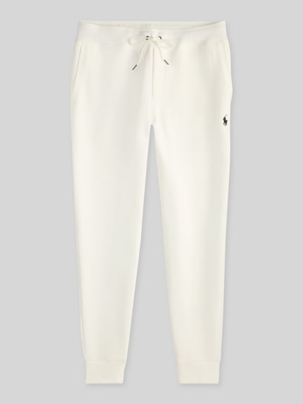Produktfoto, Tapered Sweatshorts aus Baumwoll-Mix van Polo Ralph Lauren in uni, elastische band, steekzakken, logo-stitching, sweatmateriaal
