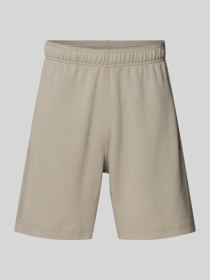Produktfoto, Shorts mit Label-Stitching mit elastischem Bund von CHAMPION, beigefarbener Baumwoll-Mix, Regular Fit, glatte Textur