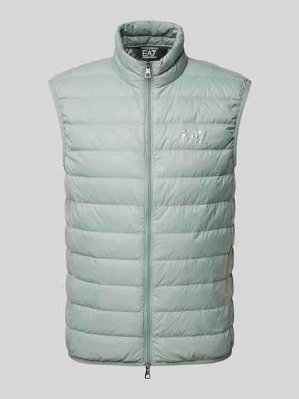 EA7 Emporio Armani Steppweste mit Stehkragen Modell 'TRAIN CORE' Mint 2