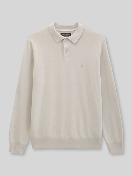 Marc O'Polo Regular Fit Pullover aus Baumwoll-Schurwoll-Mix  Sand 2