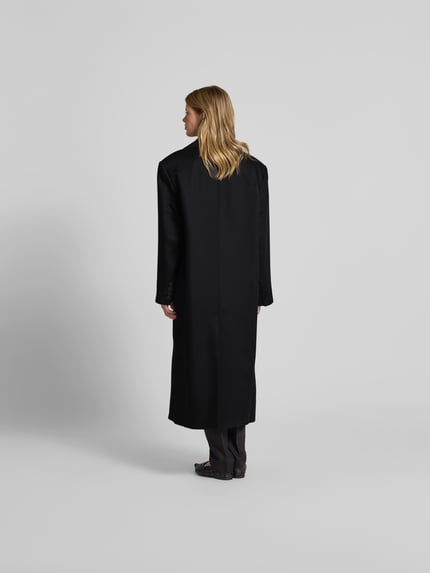 black palms Mantel mit Reverskragen Dunkelgrau 5