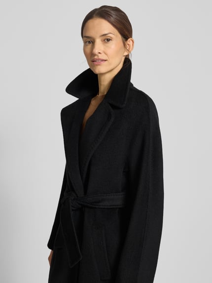 Weekend Max Mara Regular Fit Mantel aus Woll-Alpaka-Mix mit Mohair-Anteil Modell 'TEMPERA' Black 3