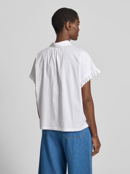 Smith and Soul Regular Fit Bluse mit verdeckter Knopfleiste Weiss 5