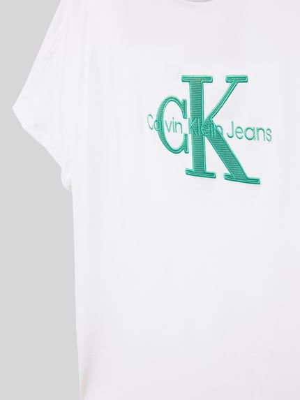 Calvin Klein Jeans T-Shirt mit Label-Detail Modell 'OTTOMAN' Weiss 2