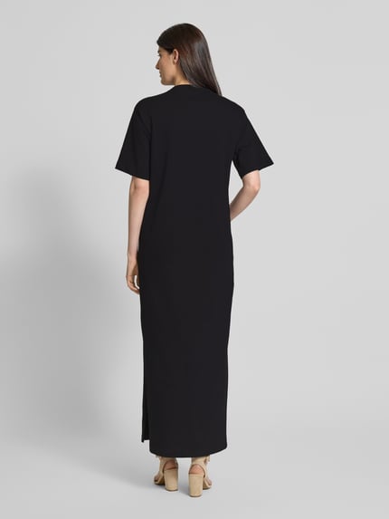 Selected Maxi-jurk met steekzakken en loopsplit Zwart - 5