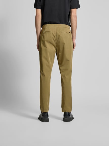 Closed Regular fit stoffen broek met labeldetail Beige - 5
