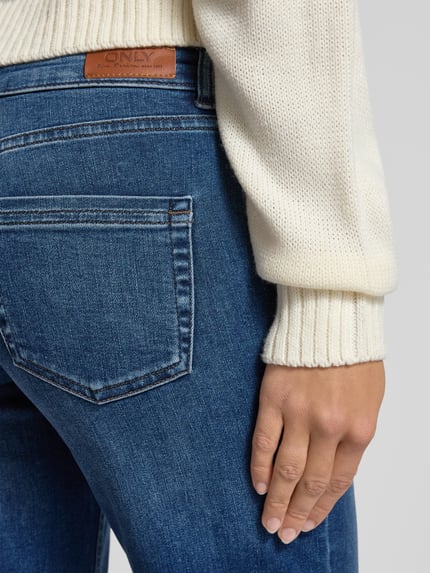 ONLY Straight Fit Jeans aus Baumwoll-Mix Modell 'BLUSH' Dunkelblau 3