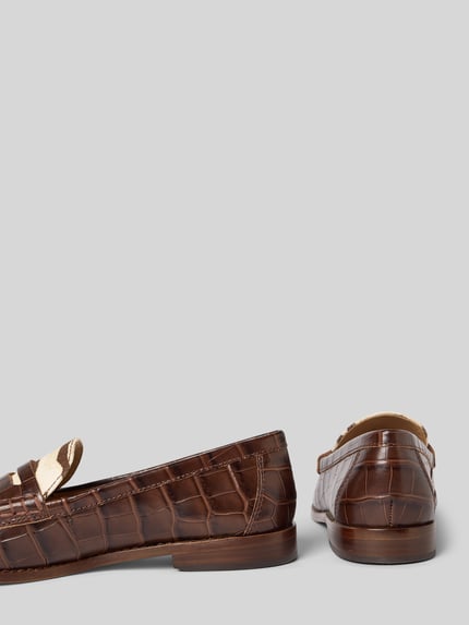 Lauren Ralph Lauren Loafer mit Strukturmuster Modell 'Wynnie' Offwhite 2