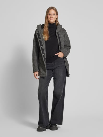 ragwear Mantel mit Kapuze Modell 'Nettie' Anthrazit Melange 1